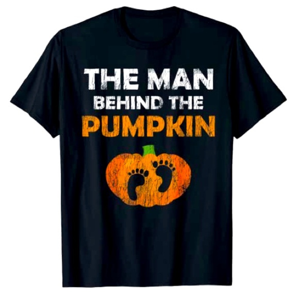 "The Man Behind the Pumpkin" - Maternity Dad Shirt - Halloween or Fall Ready🎃